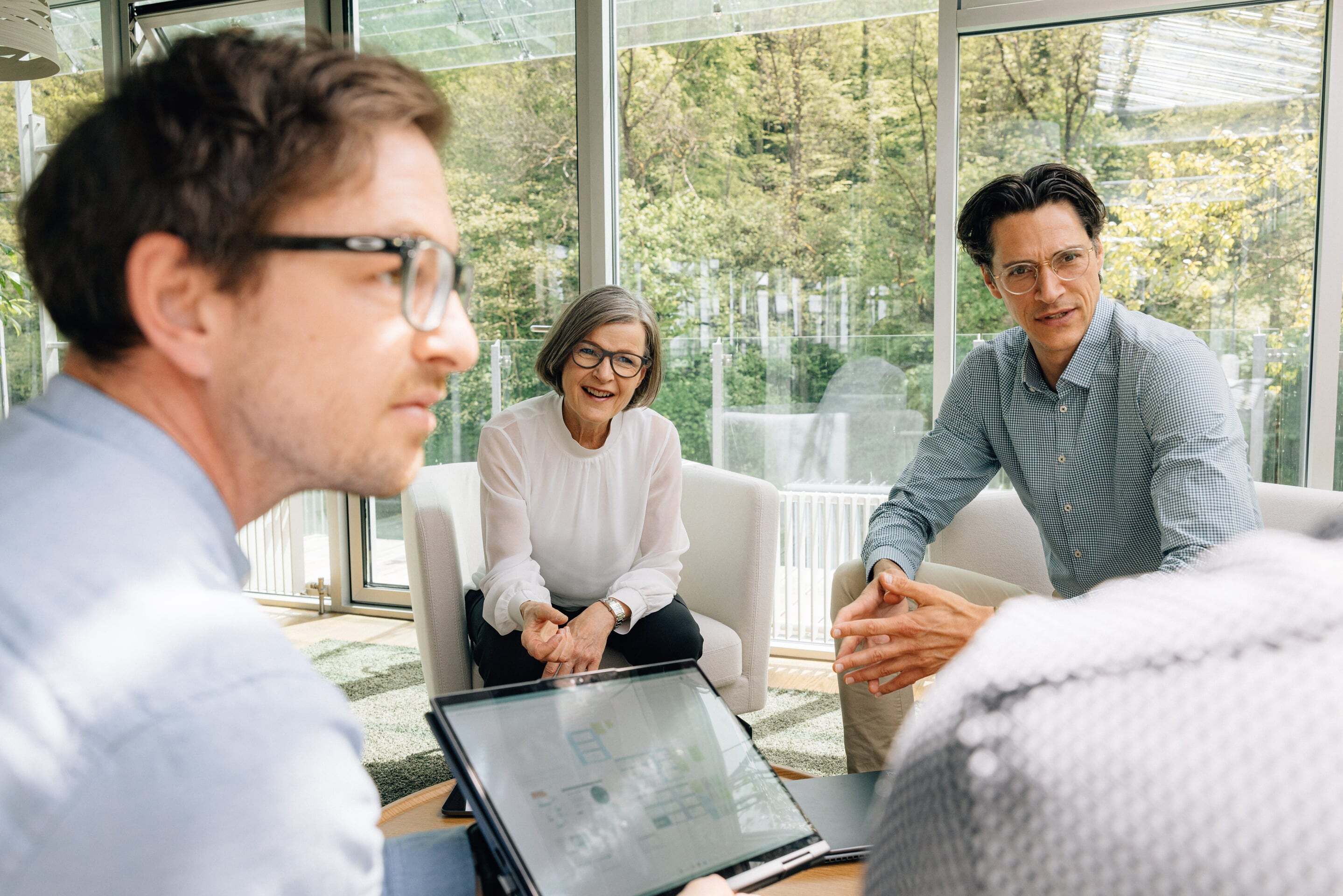 ProAct Team bei einer Projektbesprechung